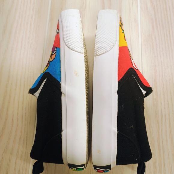 Super Mario Movie Kids 11 Canvas Slip‎ On Shoes Bowser Wario Toad Yoshi Nintendo - Picture 2 of 9